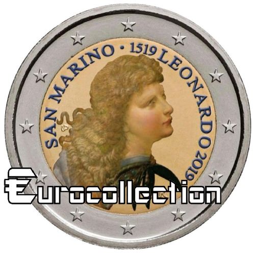 2 euro Saint Marin 2019 Léonard de Vinci couleur 1
