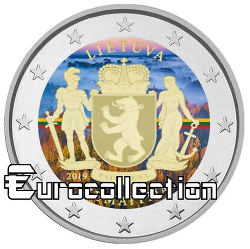 2 euro Lituanie 2019 Zemaitja couleur 3