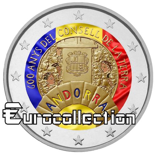 2 euro Andorre 2019 Conseil de la Terre couleur 2
