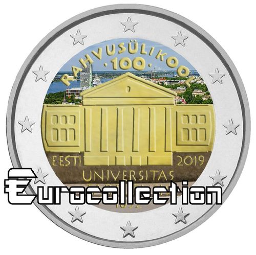 2 euro Estonie 2019 Université de Tartu couleur 2