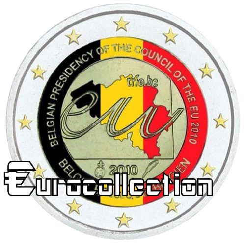 2 euro Belgique 2010  Présidence U.E couleur 5