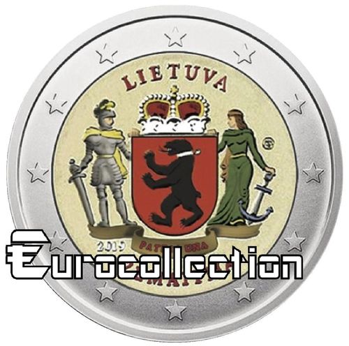 2 euro Lituanie 2019 Zemaitja couleur 5
