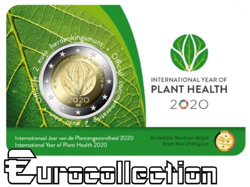 Coincard 2 euro Belgique 2020 Santé des plantes Version Flamande