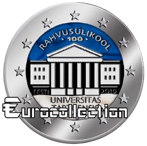 2 euro Estonie 2019 Université de Tartu couleur 4