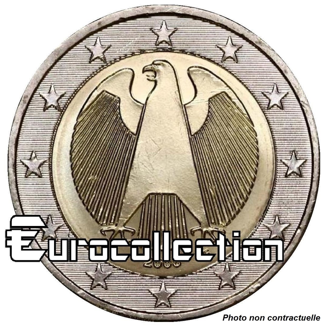 Piece De 2 Euros Rare Aigle 2 euros Allemagne - Aigle Héraldique - Eurocollection