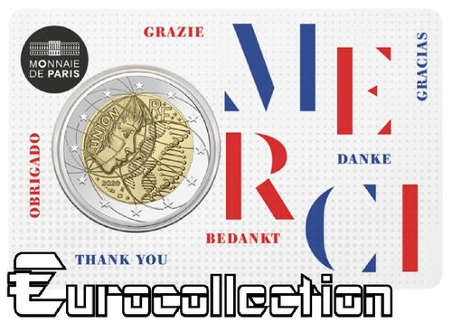 2 euro France 2020 Recherche Médicale - Merci