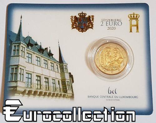 coincard 2 euro Luxembourg 2020 Naissance du Prince Charles Jean