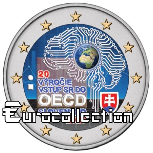 2 euro Slovaquie 2020 Adhésion O.C.D.E couleur 3