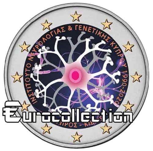 2 euro Chypre 2020 Institut de Neurologie couleur 3