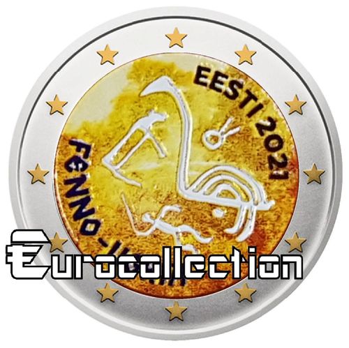 2 euro Estonie 2021 Peuples Finno-Ougriens couleur 3