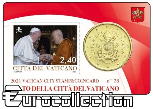 Coincard  Vatican 2021 Pape François N°38