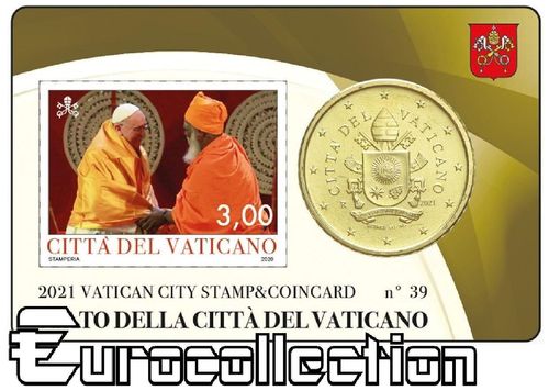 Coincard  Vatican 2021 Pape François N°39