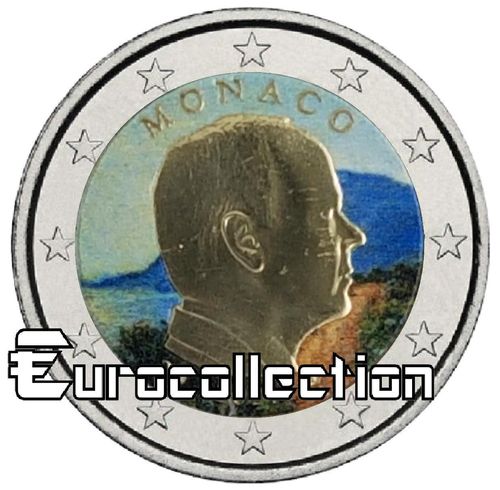 2 euro Monaco 2021 Albert II couleur 1