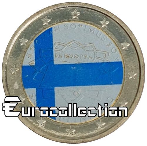2 euro Finlande 2007 Traité de Rome couleur 3
