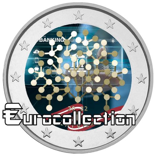 2 euro Lettonie 2022 La Culture financière couleur 4