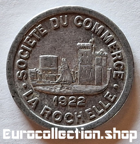 10 centimes 1922 La Rochelle - Chambre de commerce