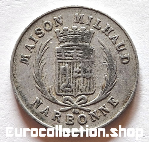 25 centimes 1917 Maison Milhaud - Grand magasin du printemps Narbonne