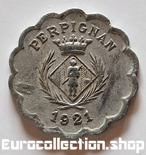25 centimes Perpignan 1921 Chambre syndicale des commerçants