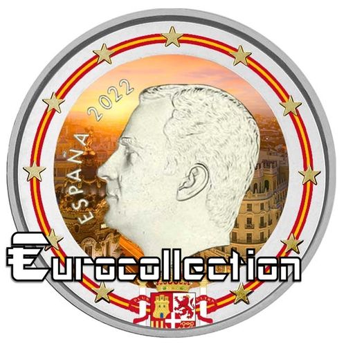 2 euro Espagne 2022 Prince Felipe VI couleur 2
