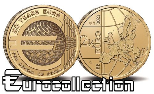 2,5 euro Belgique 2022 - 20 ans de l'Euro