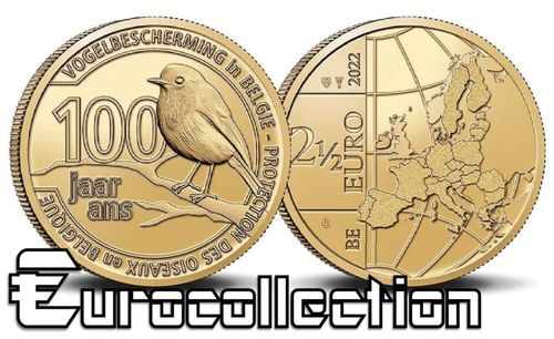 2,5 euro Belgique 2022 - Protection des oiseaux
