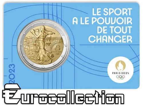 2 euro France 2023 Jeux Olympiques de Paris 2024 Coincard 1/5