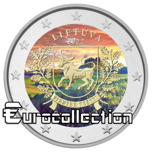 2 euro Lituanie 2022 Région de Suvalkija couleur 2