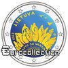 2 euro Lituanie 2023 Ensemble avec l'Ukraine couleur 5