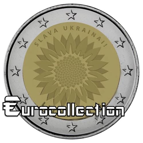 2 euro Lettonie 2023 Tournesol ukrainien