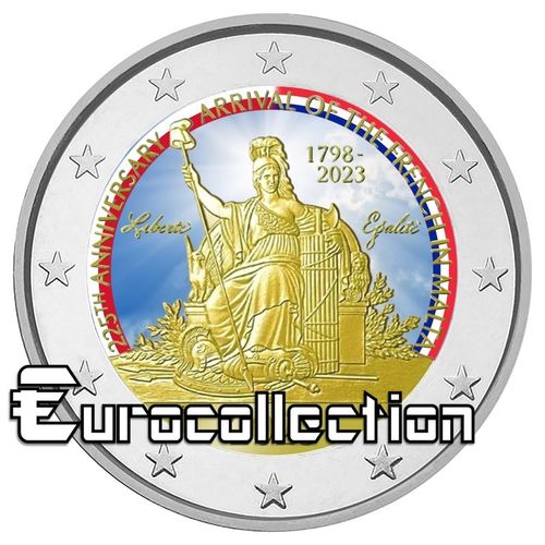 2 euro Malte 2023 Arrivée des français à Malte couleur 1