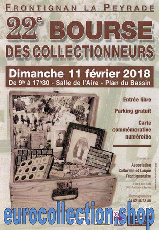 Frontignan Bourse des Collectionneurs, Numismatique, 11 février 2018\\n\\n15/12/2017 11:48