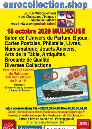 Mulhouse Bourse Numismatique et Multi collections 18 octobre 2020\\n\\n03/08/2020 16:29
